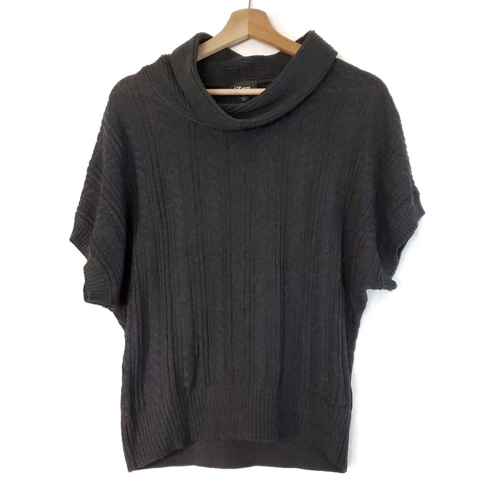 IZByer | Short Sleeve Cowl Neck Sweater